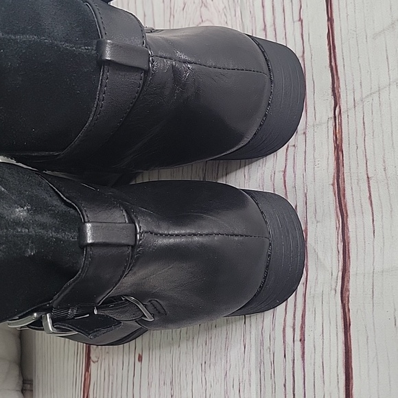 SOLE SOCIETY Black Leather and Suede Tall Boots Size 11 - Picture 8 of 11